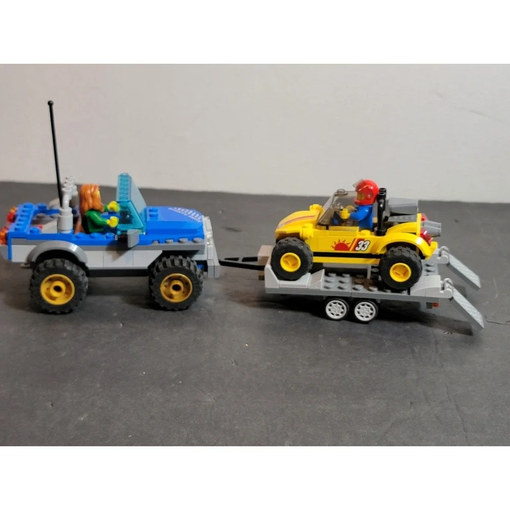 2015‎ Lego City #60082 Recreation Dune Buggy Trailer 100% Complete